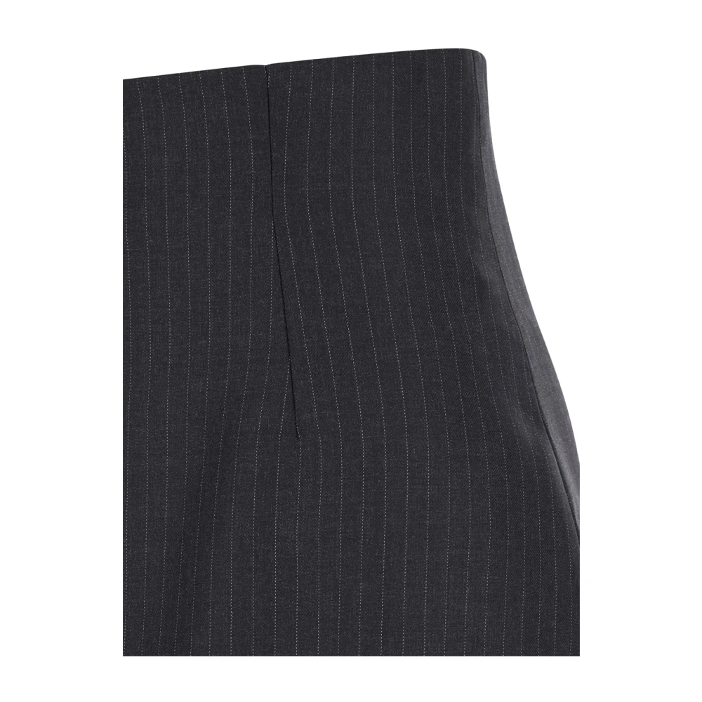 alexander mcqueen Pinstripe Wol Rok Grijs Gray Dames