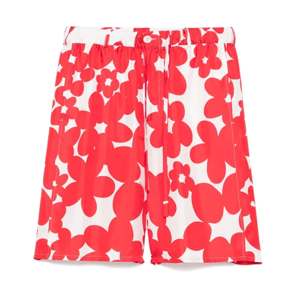 Herre, Shorts, Rød, L