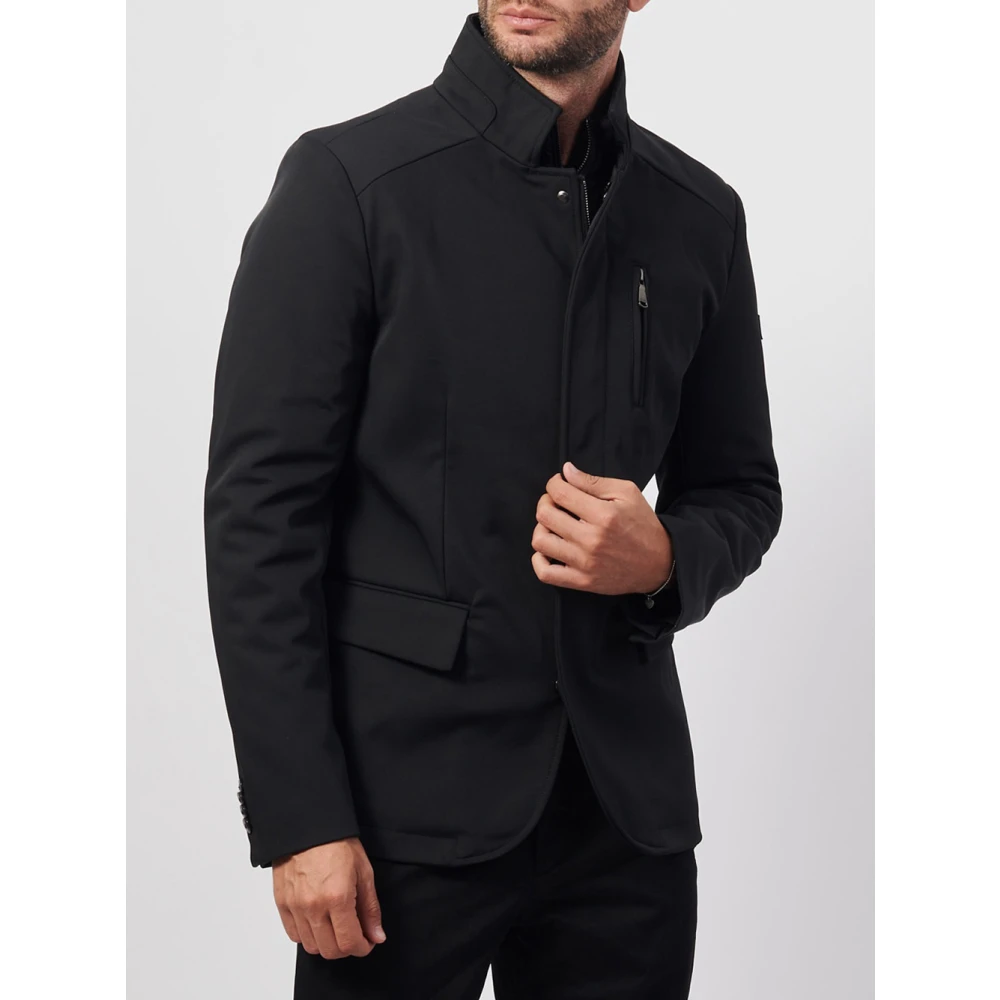 YES ZEE Zwarte jas met binnenste vest Black Heren