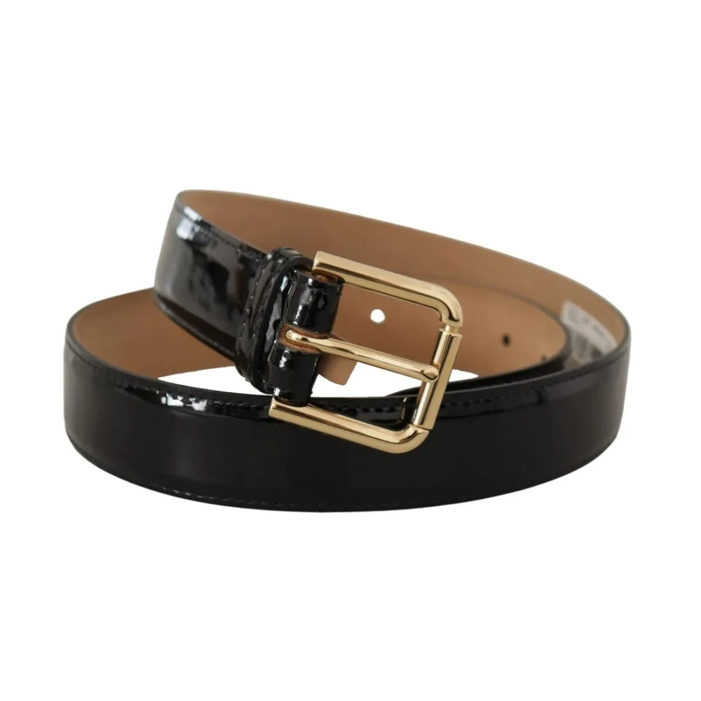 Dolce & Gabbana Uomo Nero Dg Logo Belt