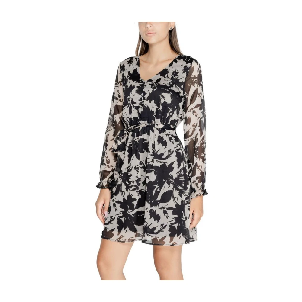 Jacqueline de Yong Bloemenprint Mini Jurk Multicolor Dames