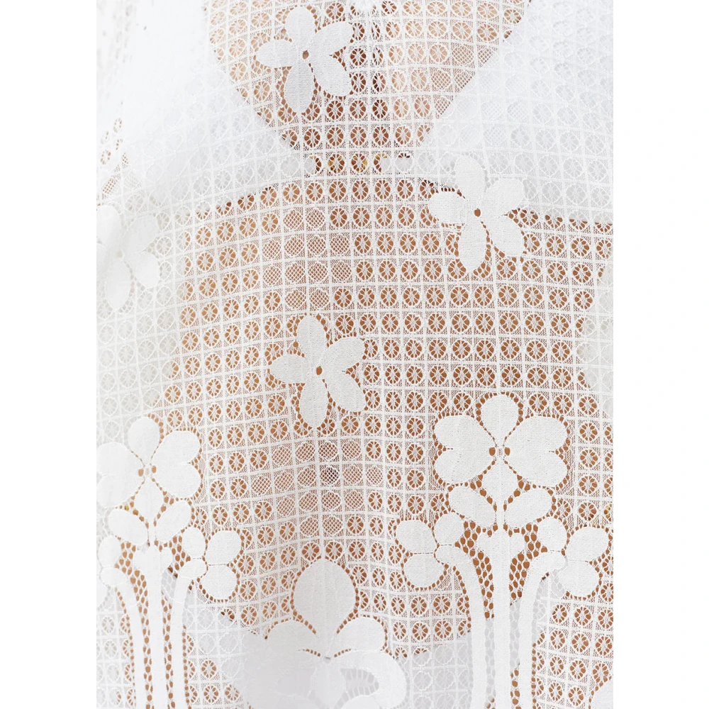 Melissa Odabash Witte Kant Kaftan Jurk Cover Up White Dames