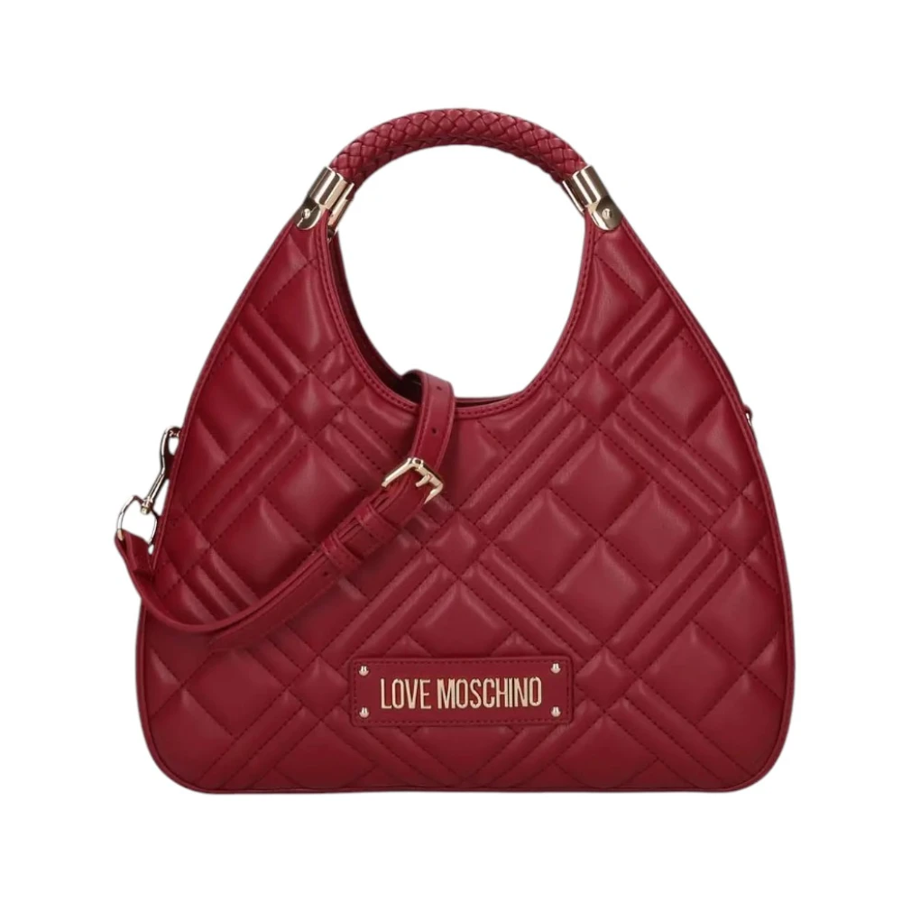 Love Moschino Stilig damhandväska i syntetiskt läder Red, Dam