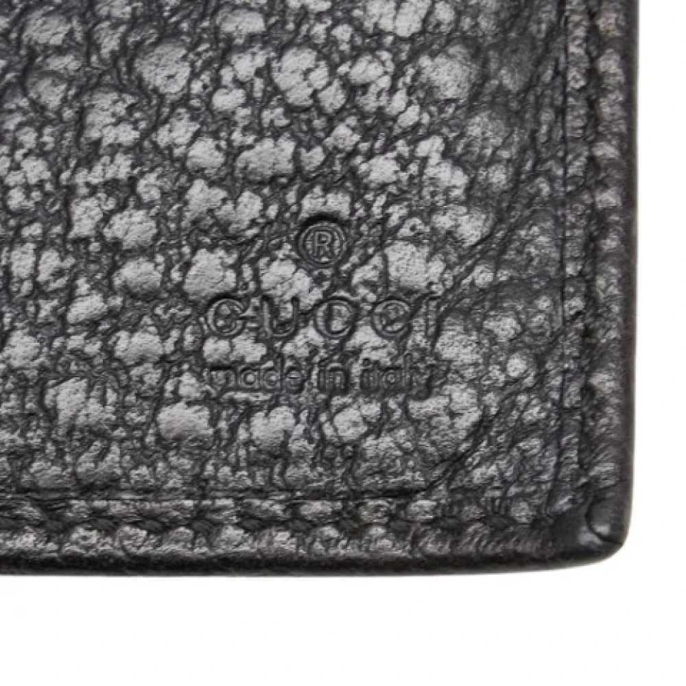 Gucci Vintage Pre-owned Leather wallets Black Dames