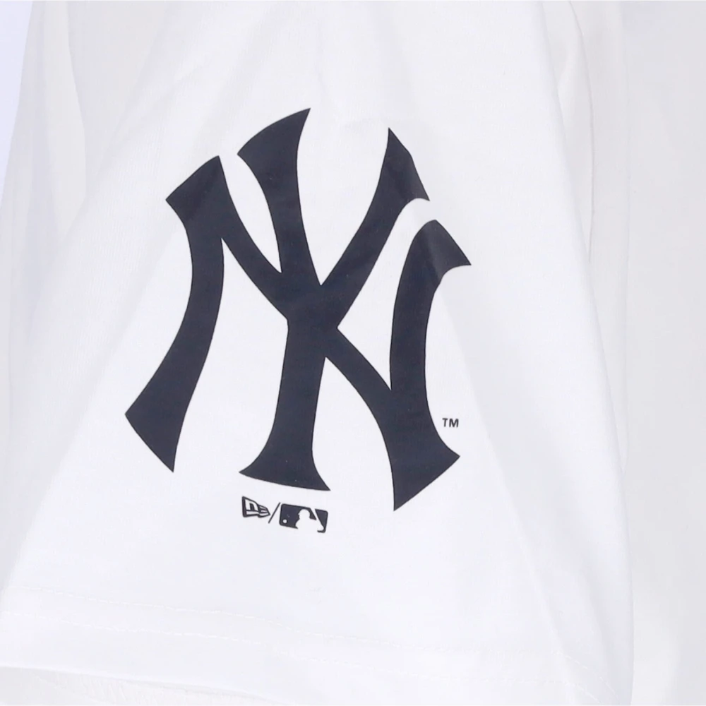 new era Yankees Wordmark Oversize Tee Wit White Heren