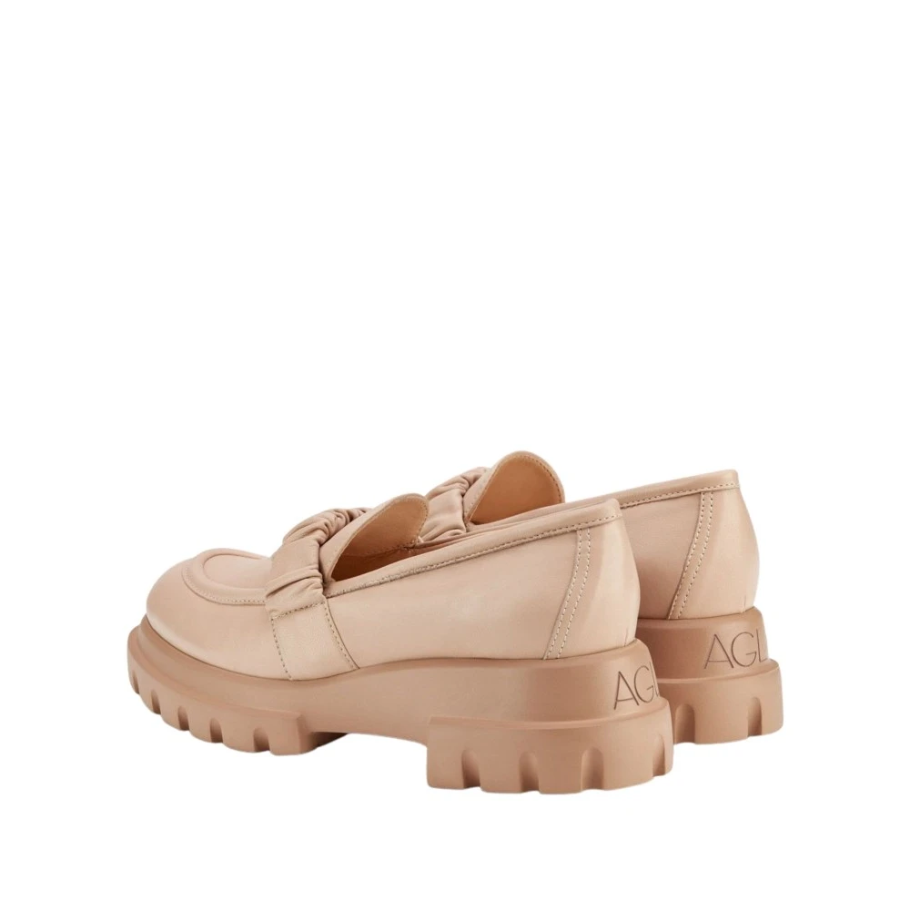 AGL Loafers Beige Dames Schoenen.nl