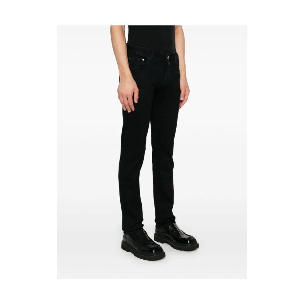 Jacob Cohën Zwarte Denim Slim Fit Jeans Black Heren