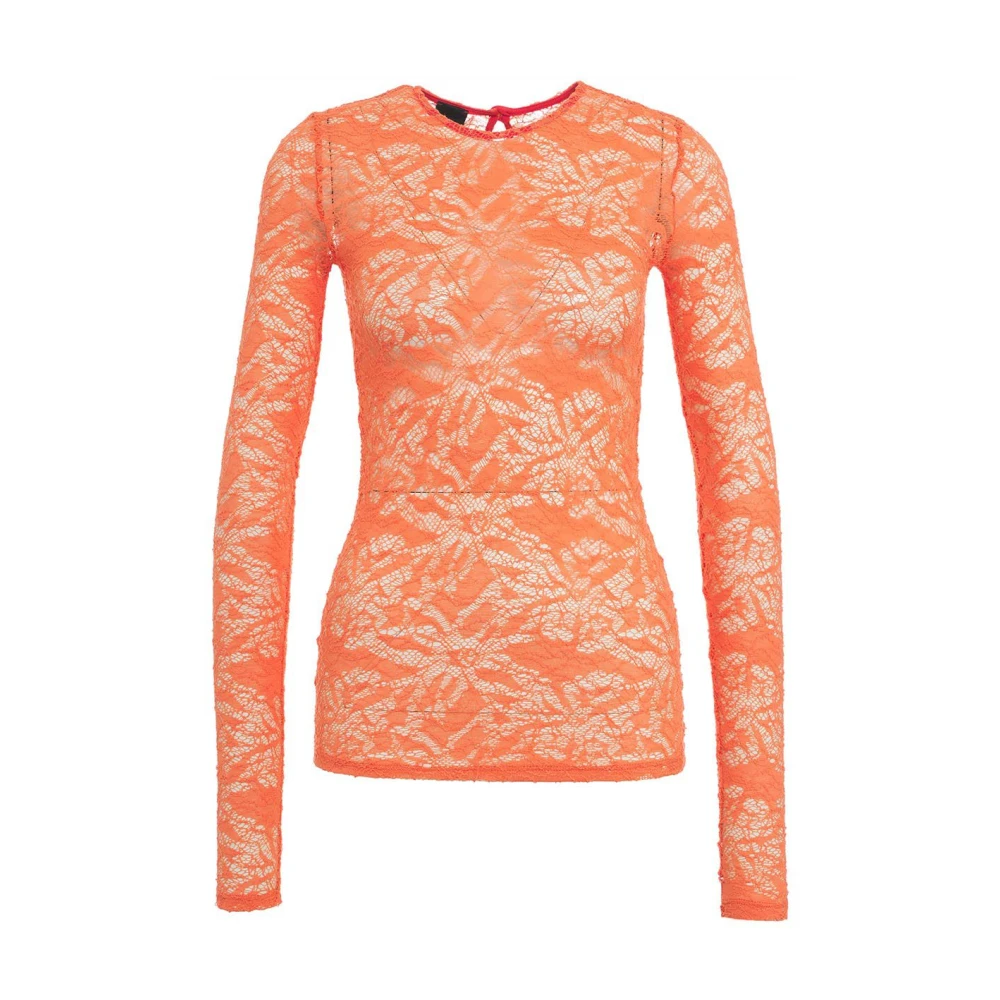 Pinko Oranje T-shirts Polos voor vrouwen Orange Dames