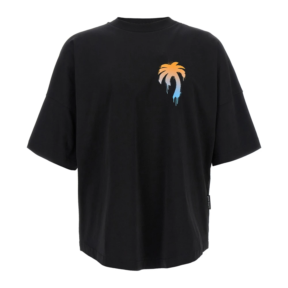 Palm Angels Hombre Negro - Camiseta I Love Pa - Tops - M - Camiseta I Love Pa