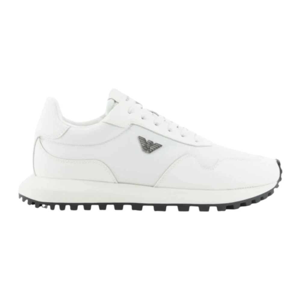 Emporio Armani Uomo Bianco Scarpe, 41 Eu, New,