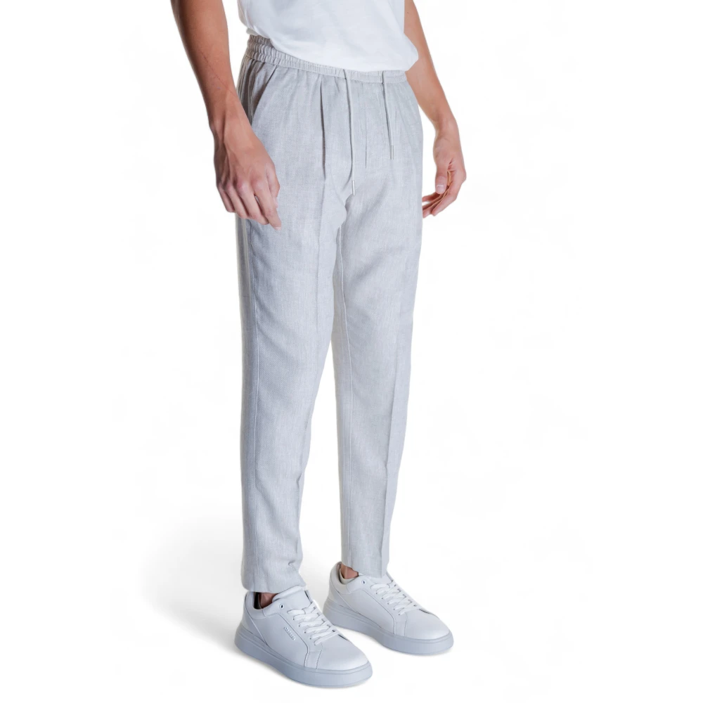 Antony Morato Heren Linnenmix Broek Beige Heren
