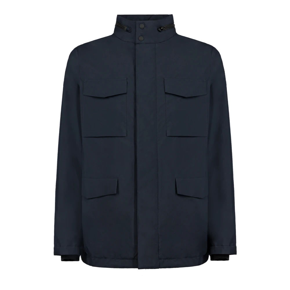 People of Shibuya Technische Field Jacket met Primaloft-isolatie Blue Heren
