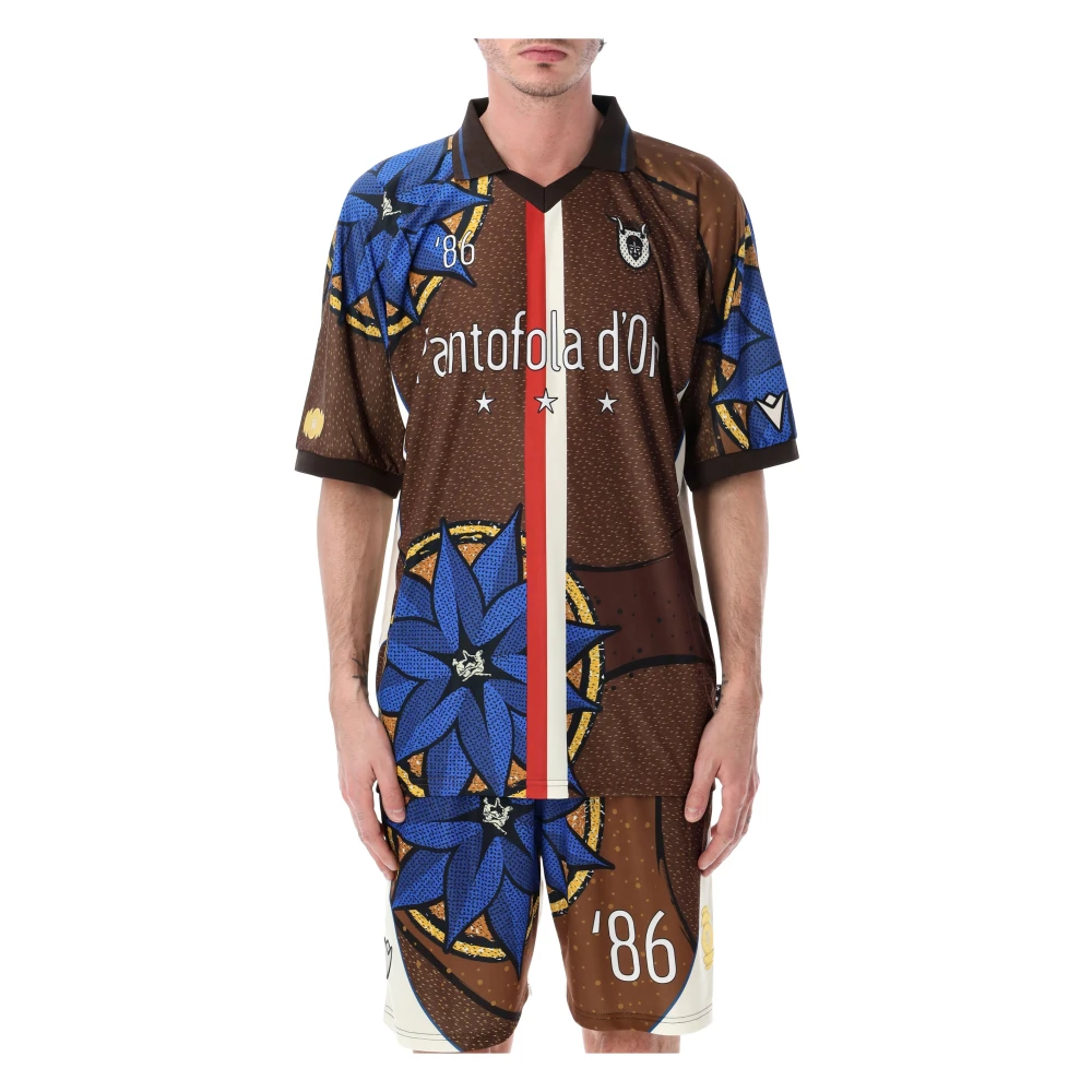 Pantofola D'oro Men's Multicolor Soccer Tee - Polo Shirts - L - Tops
