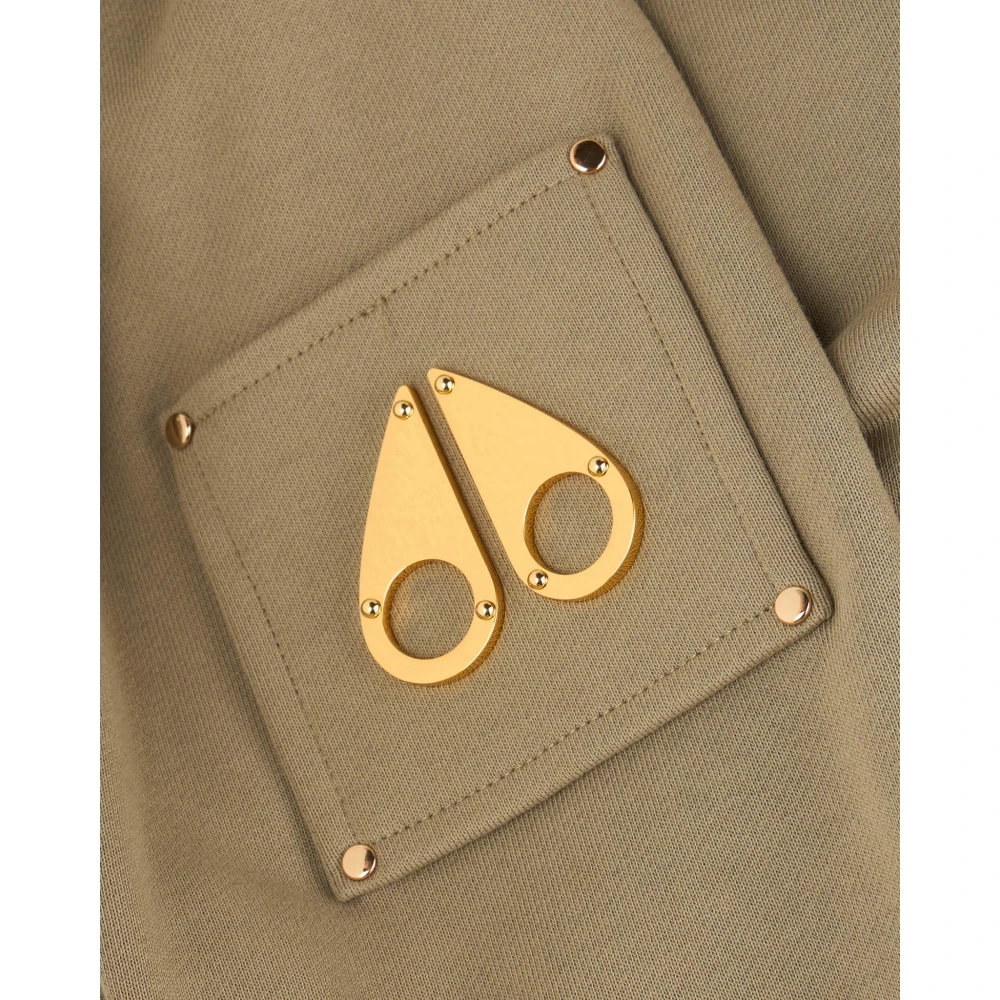 Moose Knuckles Snyder Crewneck Sage Gold Beige Heren