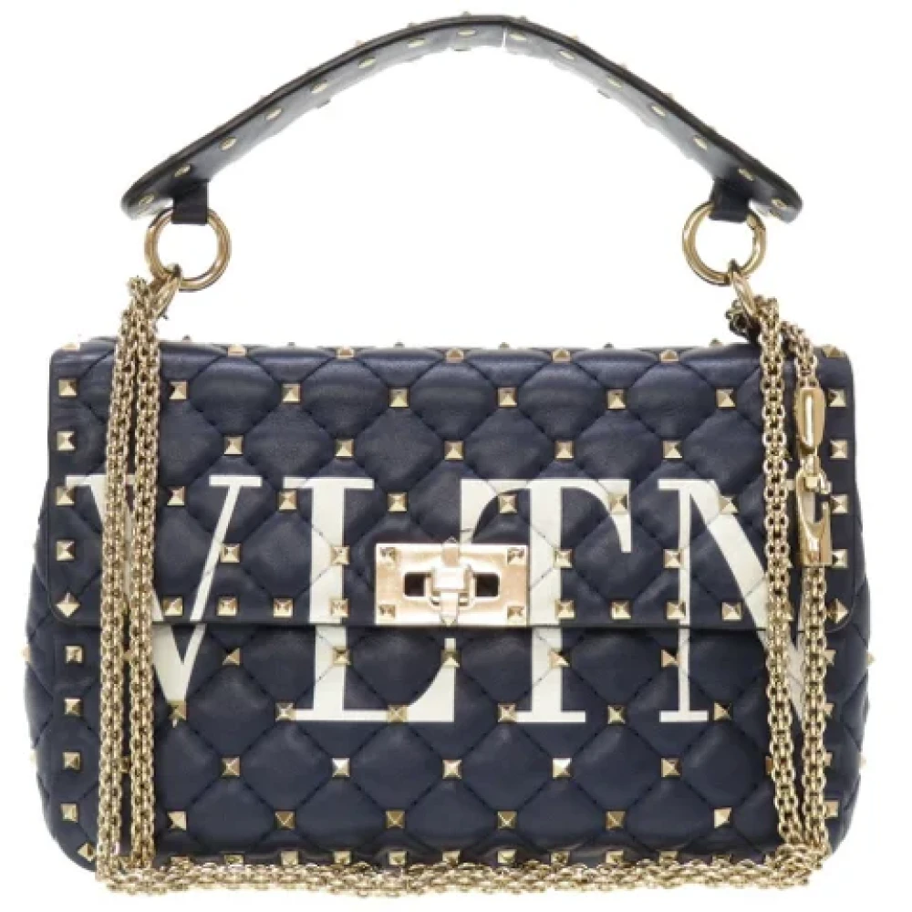 Valentino Vintage Pre-owned Fabric shoulder-bags Black Dames