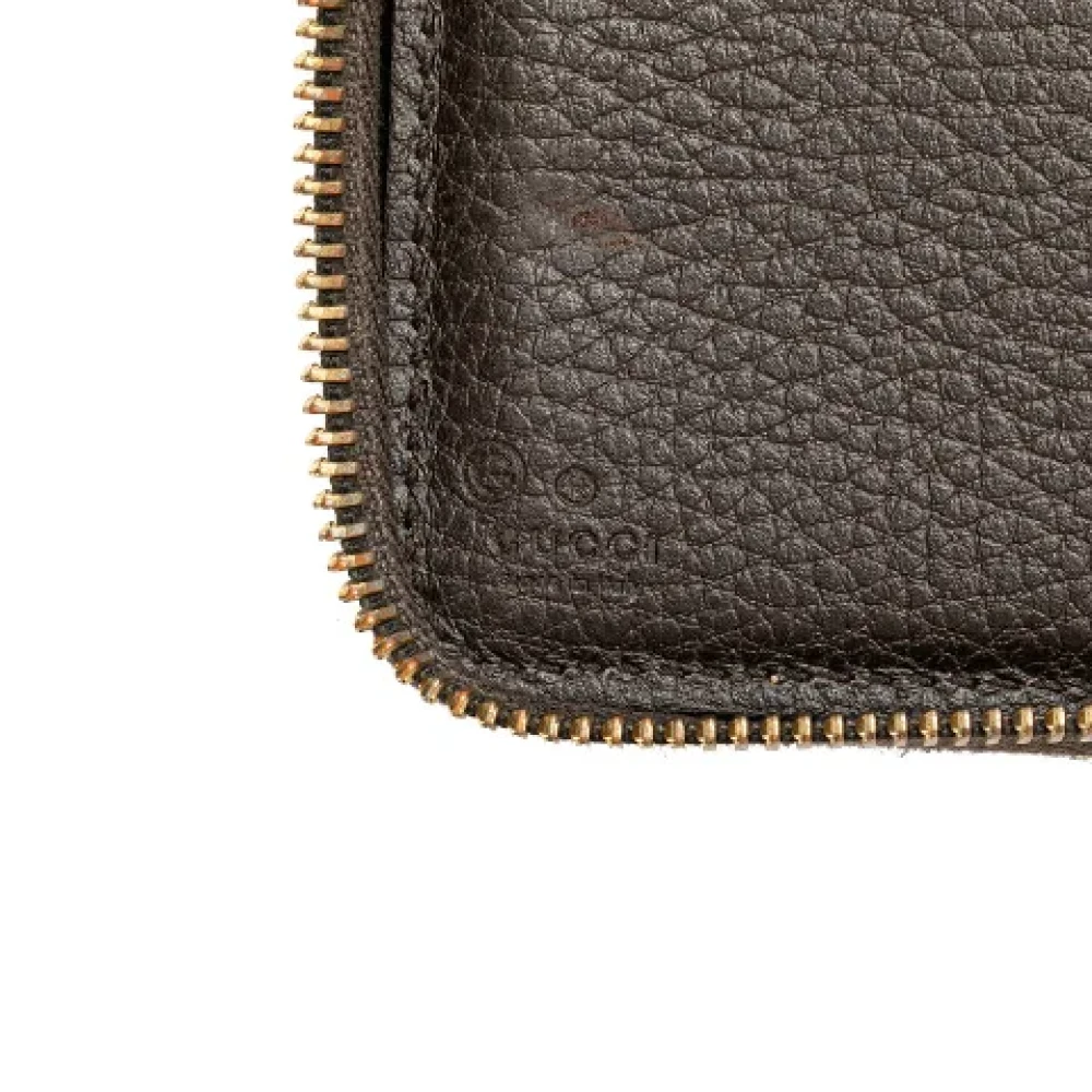 Gucci Vintage Pre-owned Leather wallets Brown Dames