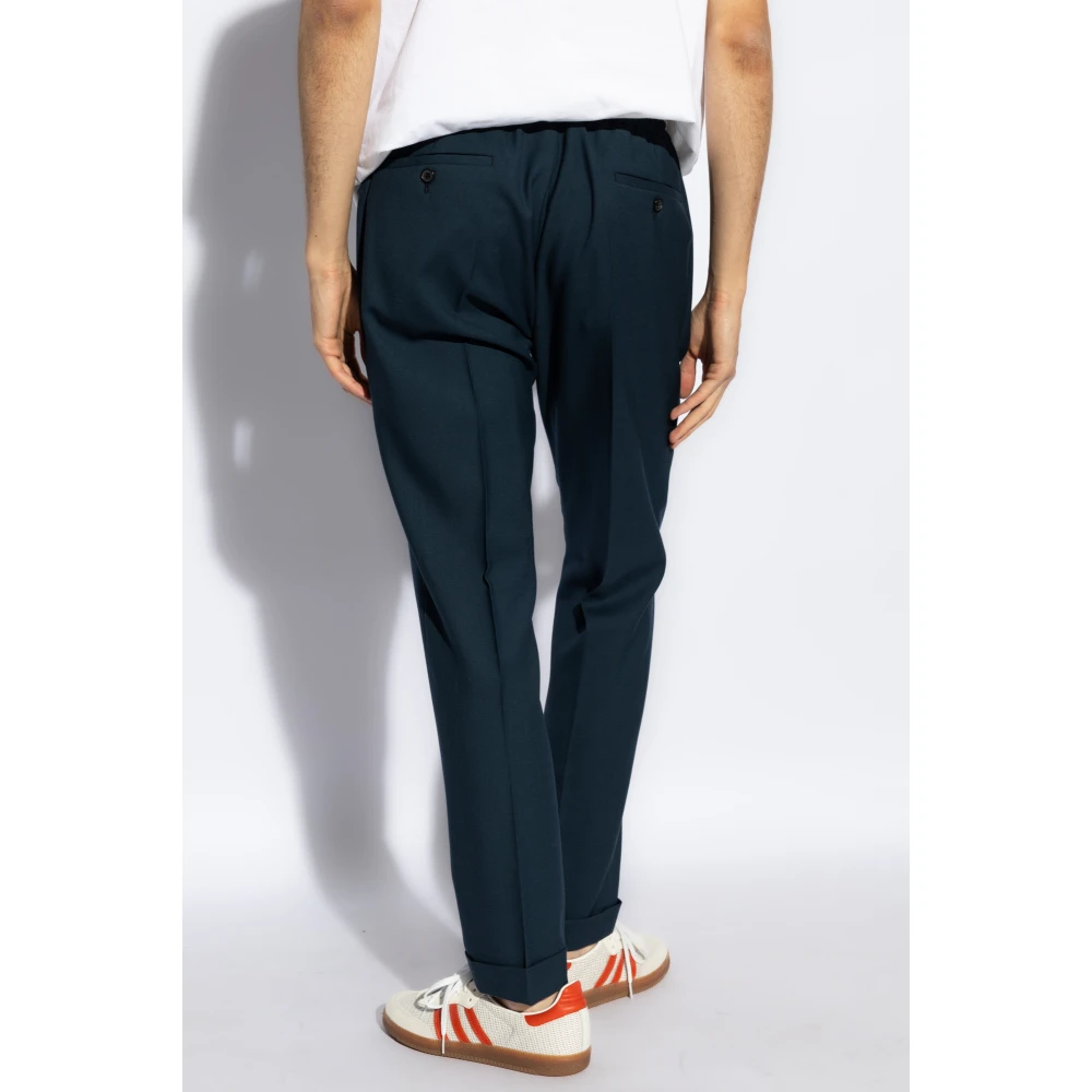 Paul Smith Geplooide broek Blue Heren