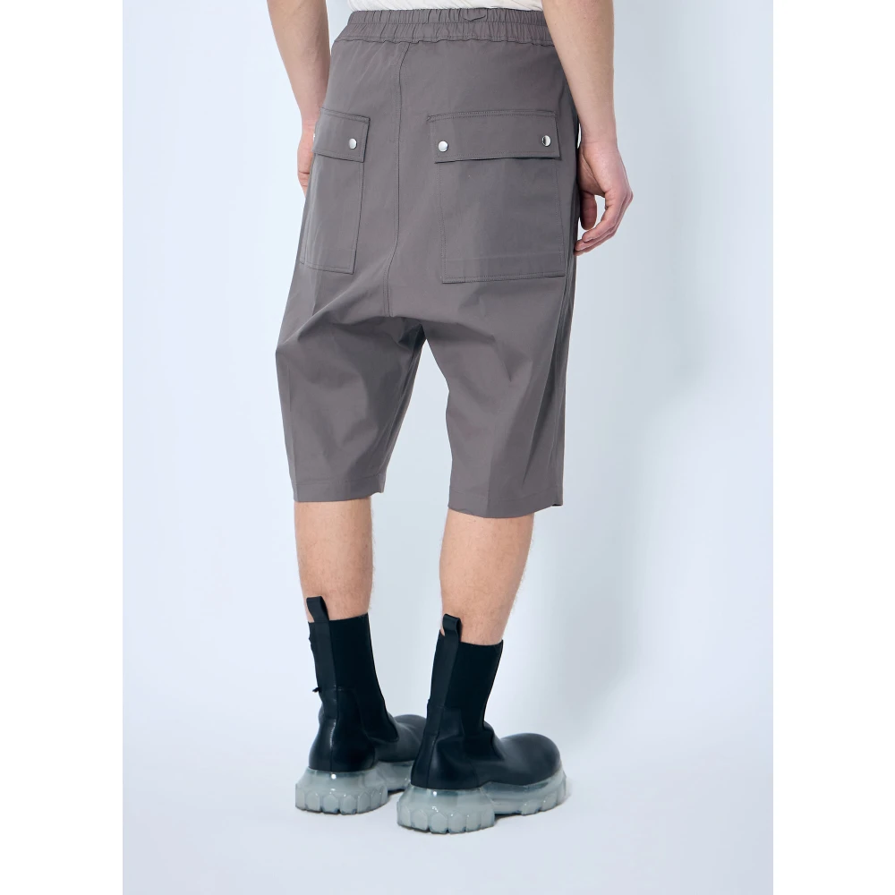 Rick Owens Bela Long Shorts Beige Heren