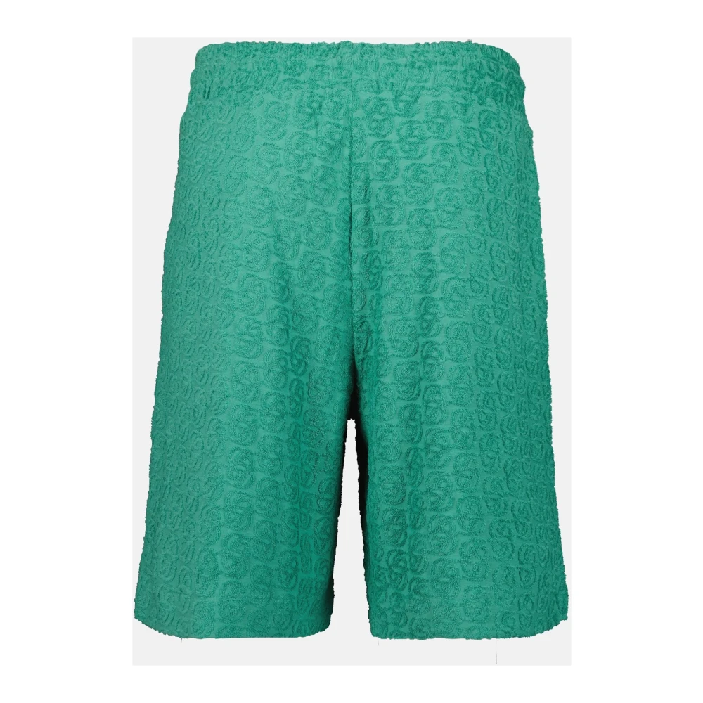 Drole de Monsieur Tricolor Katoenen Monogram T-shirt Lente-Zomer 2025 Green Heren