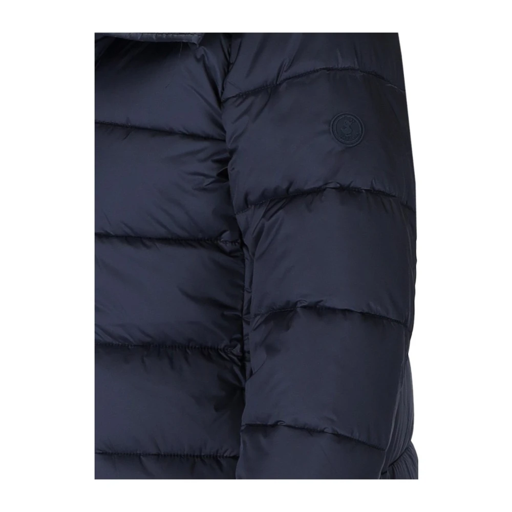 Save The Duck Matilda Blauwe Gewatteerde Hoodie Jas Blue Dames