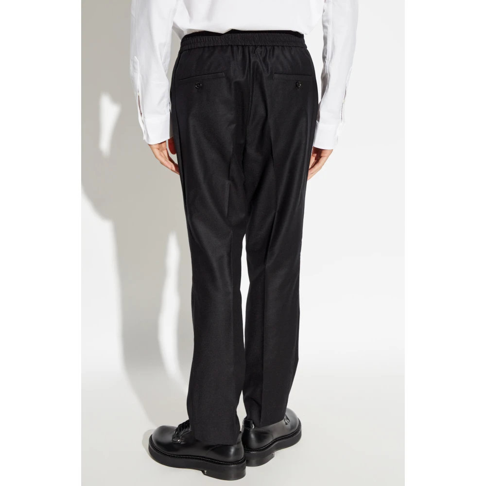 Ami Paris Wollen broek Black Heren