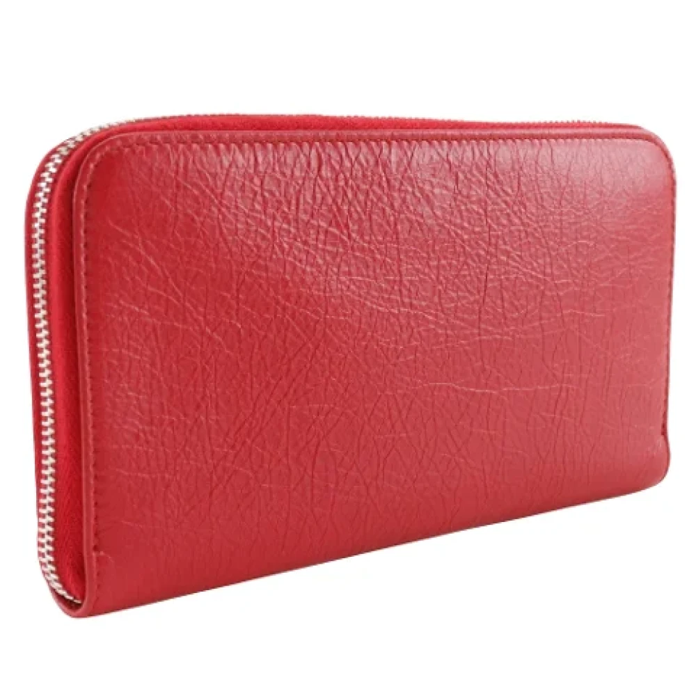 Balenciaga Vintage Pre-owned Leather wallets Red Dames