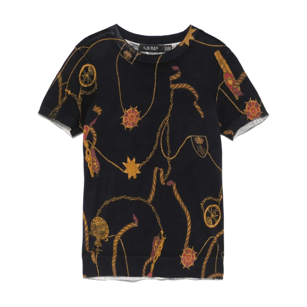 Ralph Lauren Donna Multicolor Maglione A Maniche Corte Eyelah