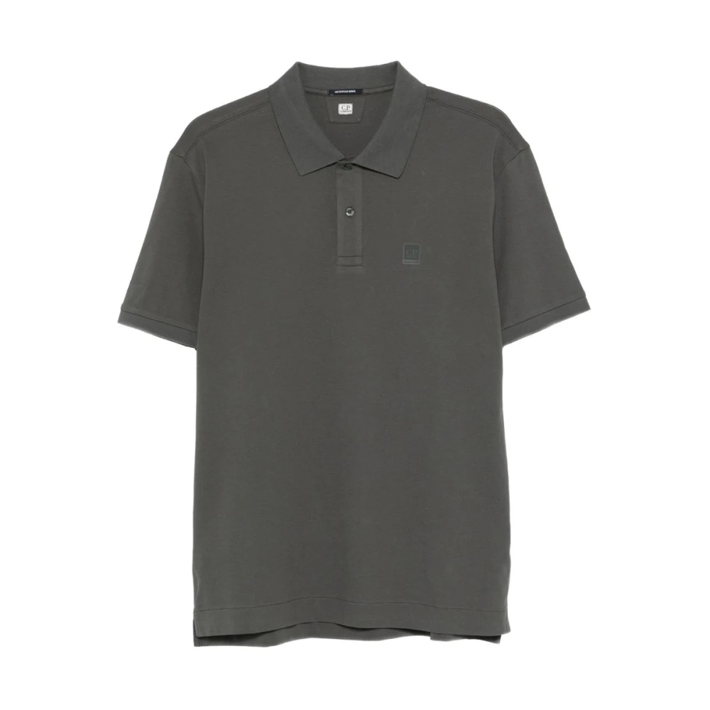 C.p. Company Men's Gray Polo Shirts, M, Polo Shirt With Logo