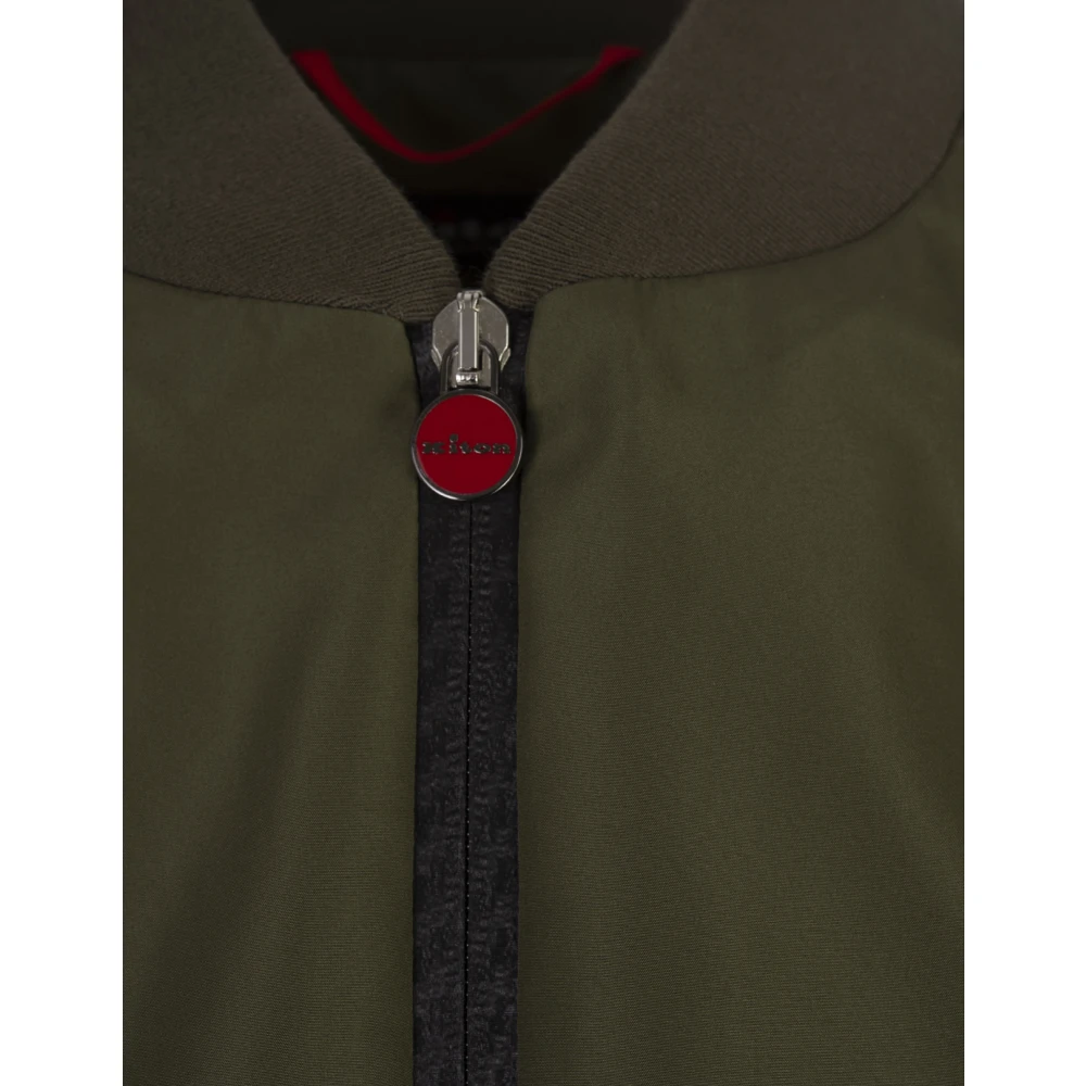 Kiton Groen Polyester Stijlvol Shirt Green Heren