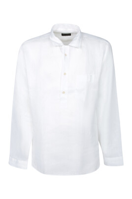 white-linen-polo-shirt
