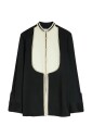 chemise-longue-avec-contraste-noir