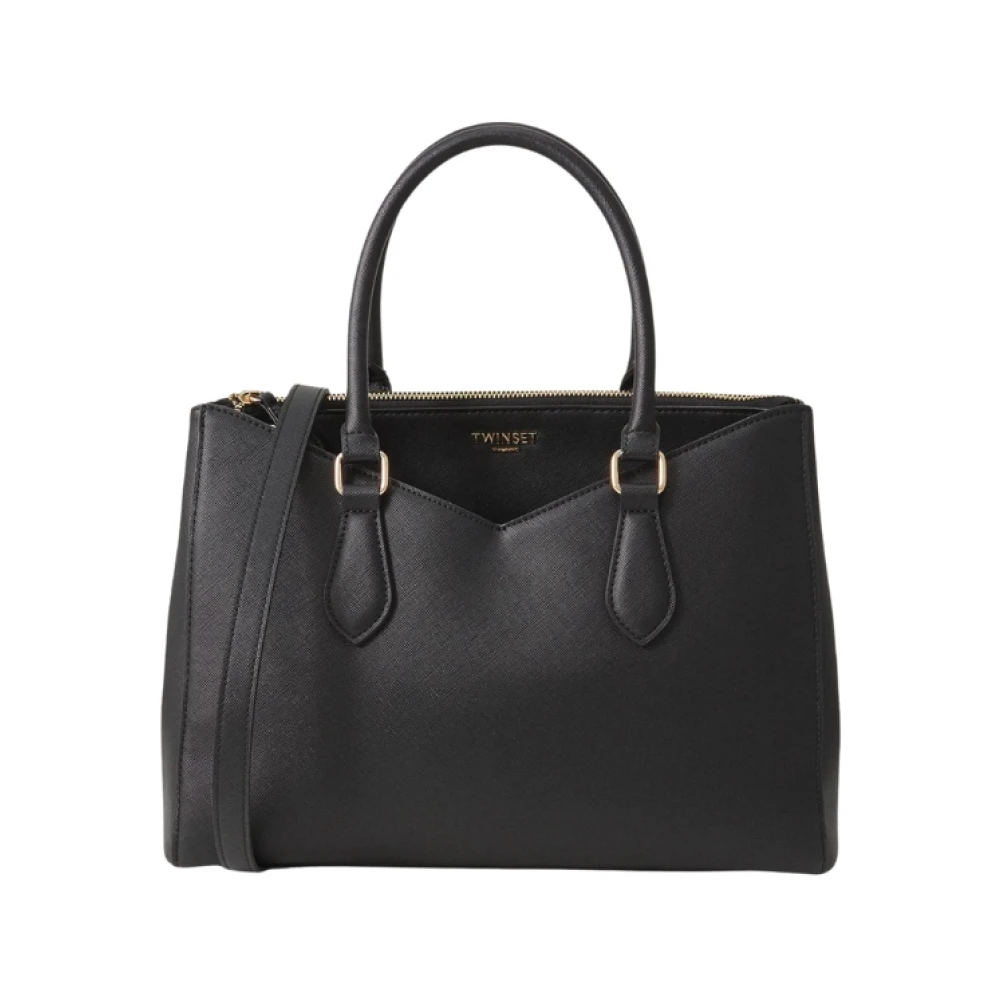 Twinset Women's Black Handbags, One Size, Tote Media