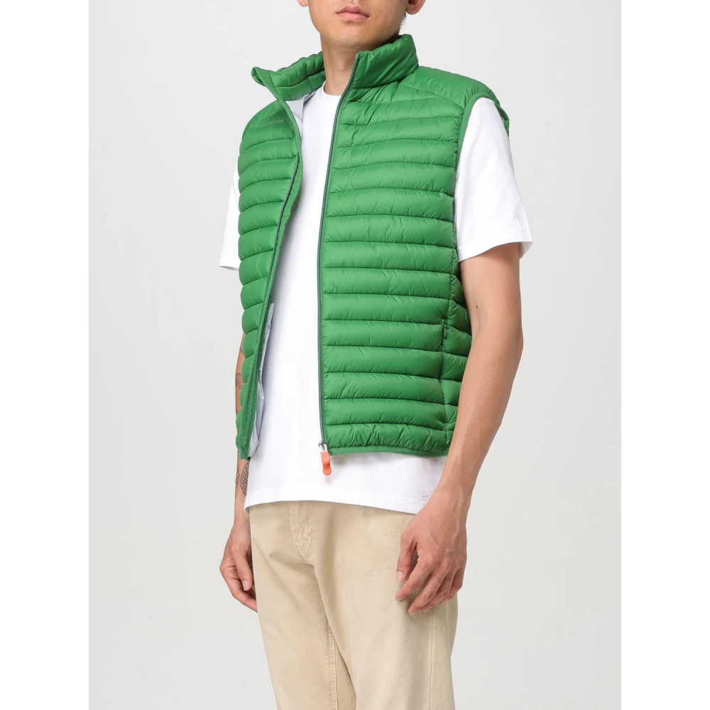 Save The Duck Stijlvol Puffer Vest Green Heren