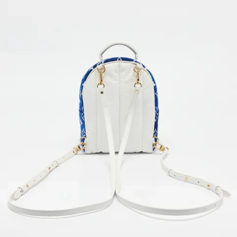 Louis Vuitton Vintage Pre-owned Leather backpacks Blue Dames