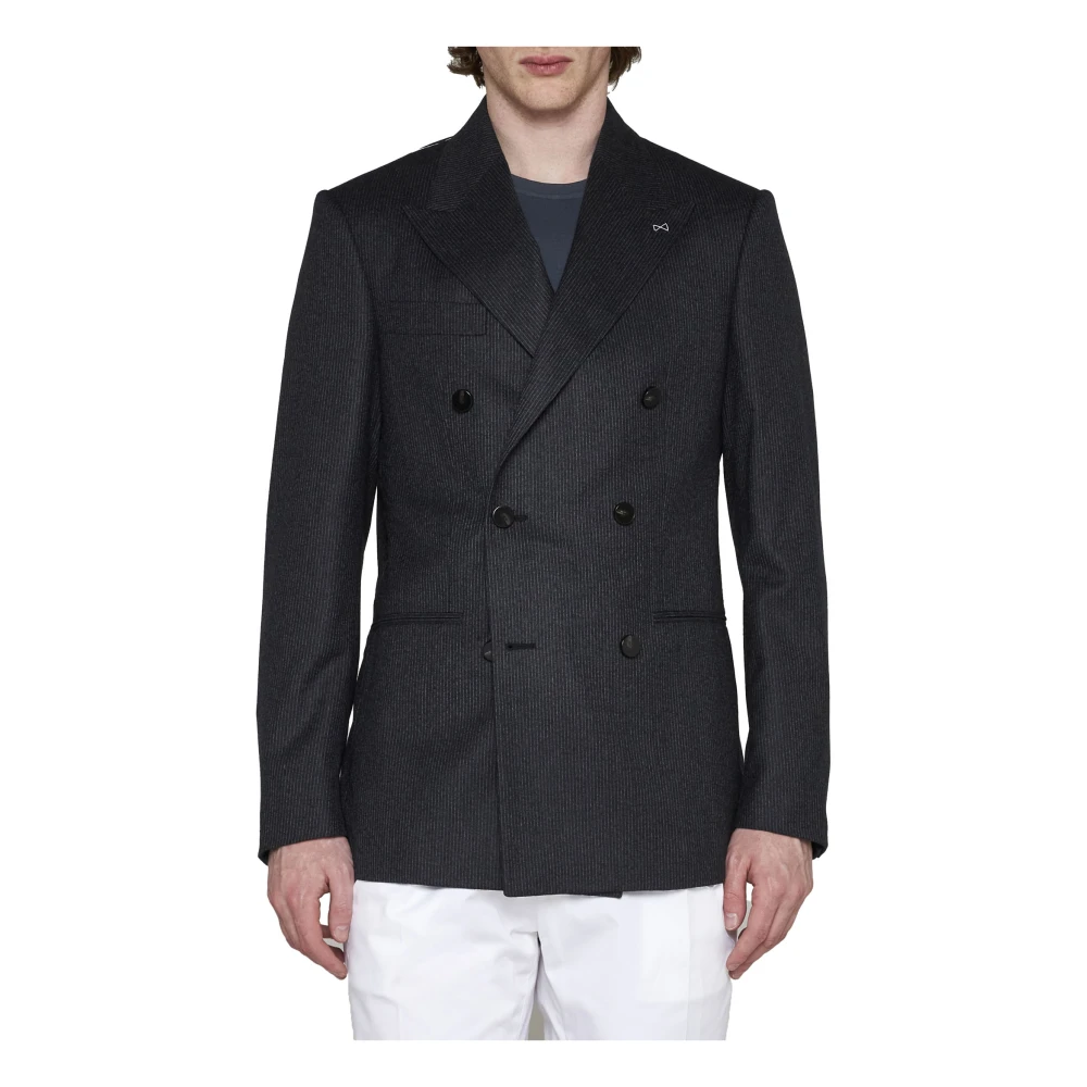 D4.0 Stijlvolle Jassen in Wit Blauw Black Heren
