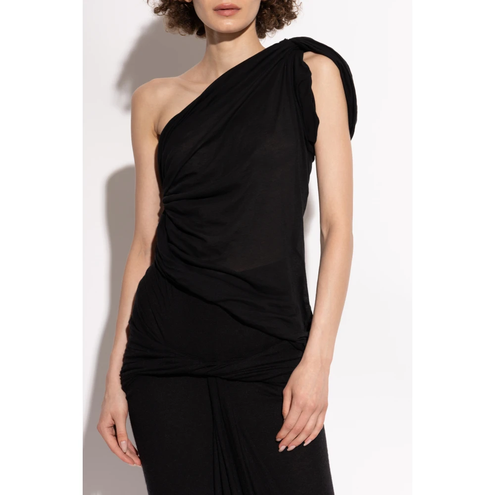 Rick Owens Top Twist Black Dames