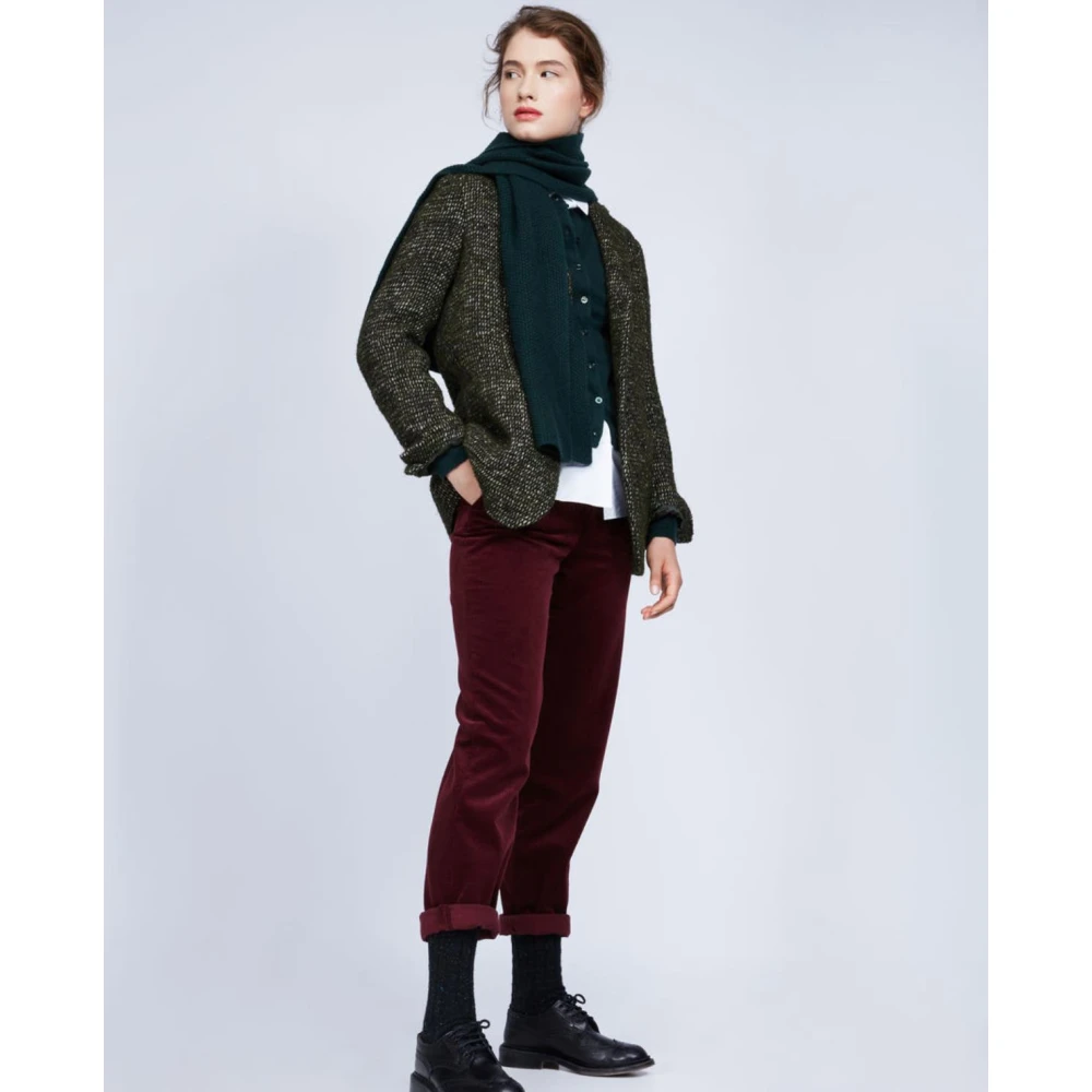 Aspesi Dames Lange Broek Red Dames