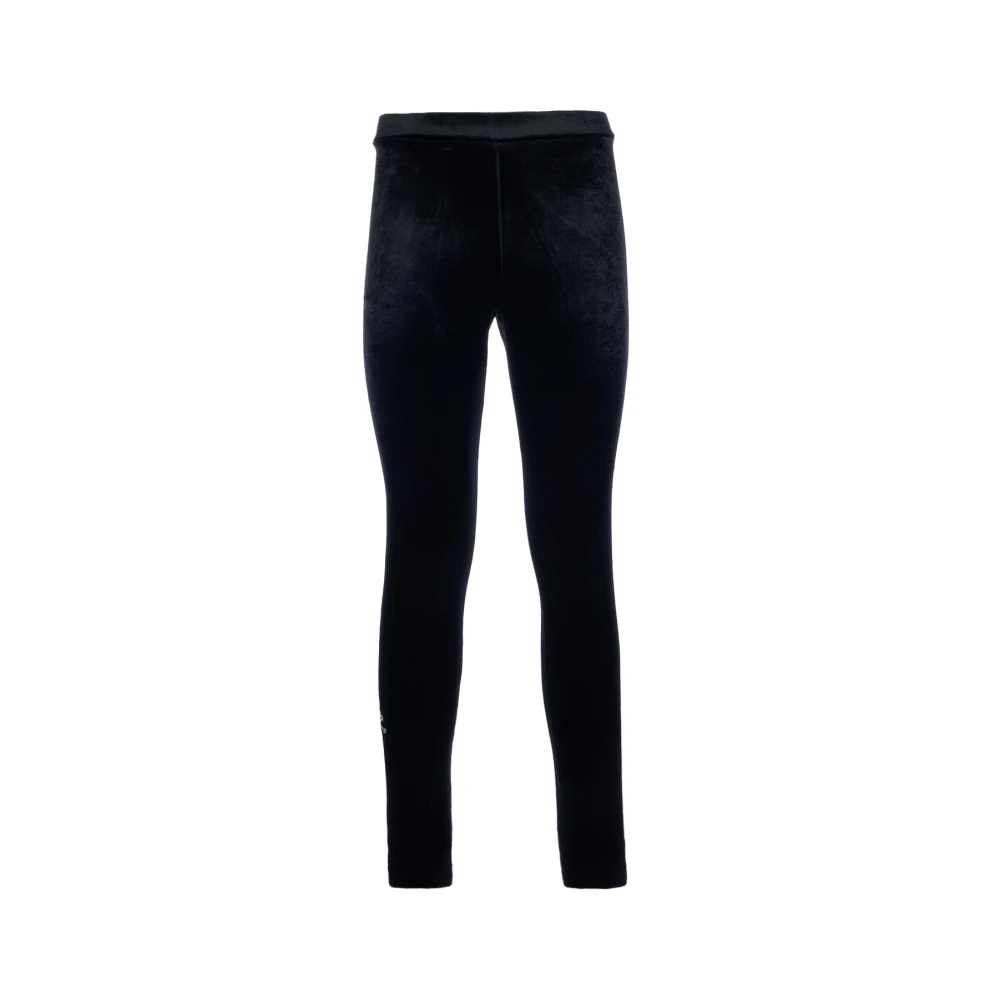 Balenciaga Women's Black Velvet Ski Leggings - Leggings - S - Trousers