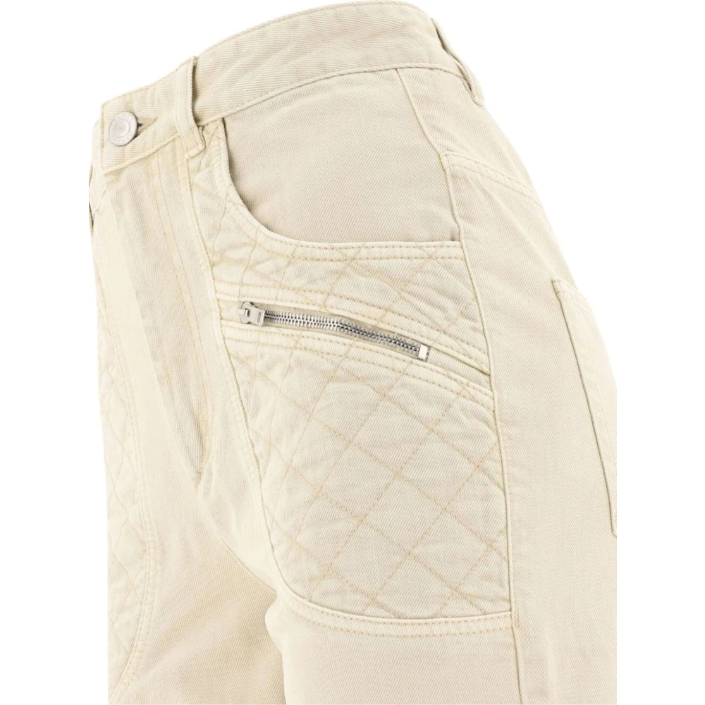 Isabel marant Beige Cassandre Denim Jeans Beige Dames