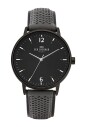 montre-a-quartz-analogique-en-cuir-noir