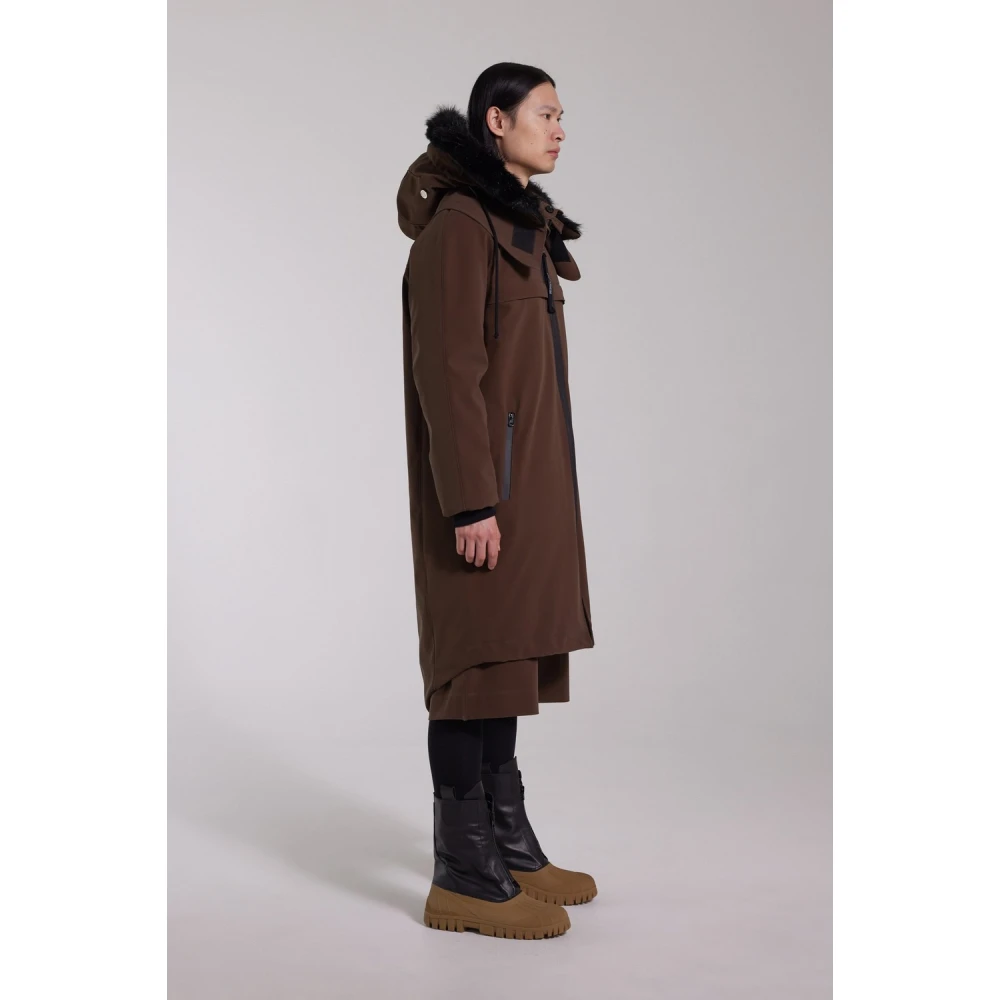Stutterheim Waterdichte Matte Fishtail Parka Brown Heren