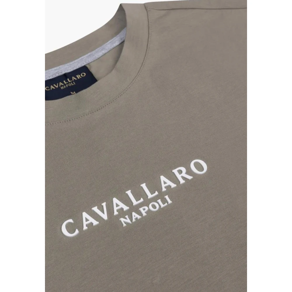 Cavallaro Bari t-shirts lichtgroen Green Heren