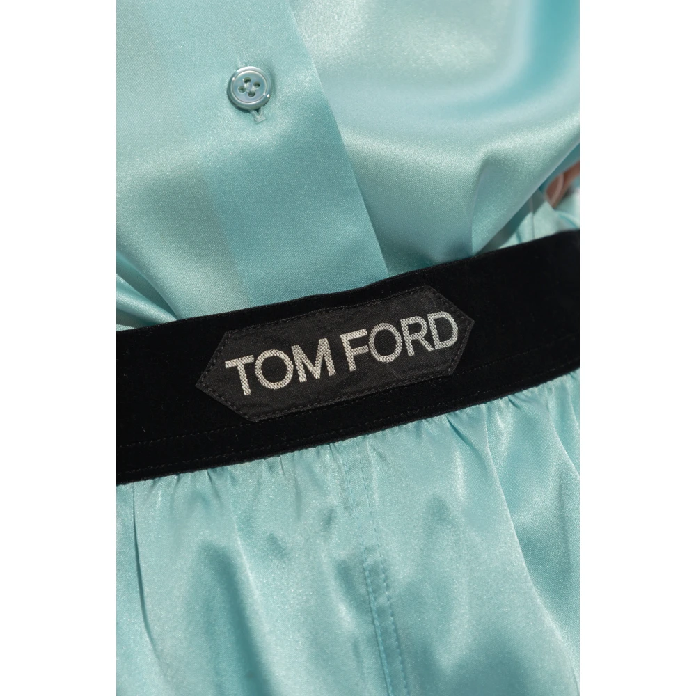 Tom Ford Zijden ondergoed shorts Blue Dames