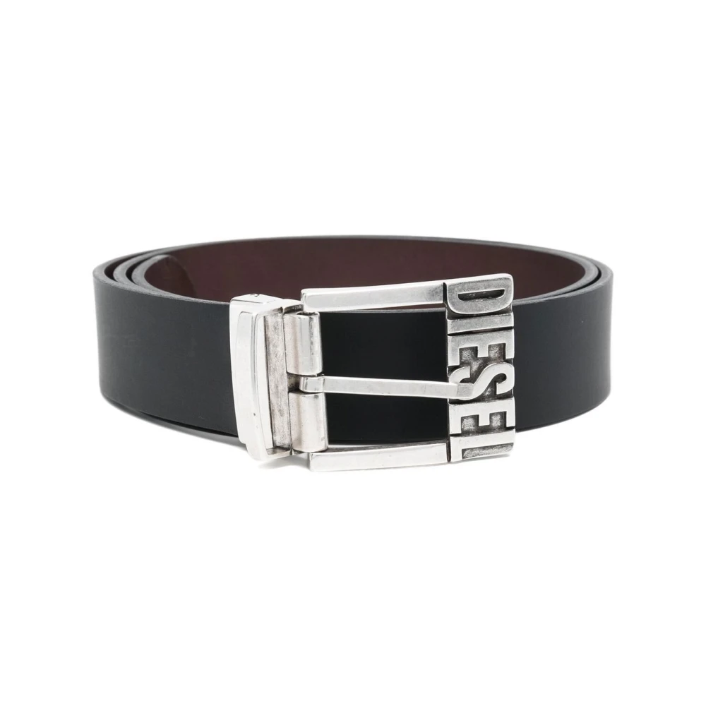 Diesel Svart A Bälten För Män