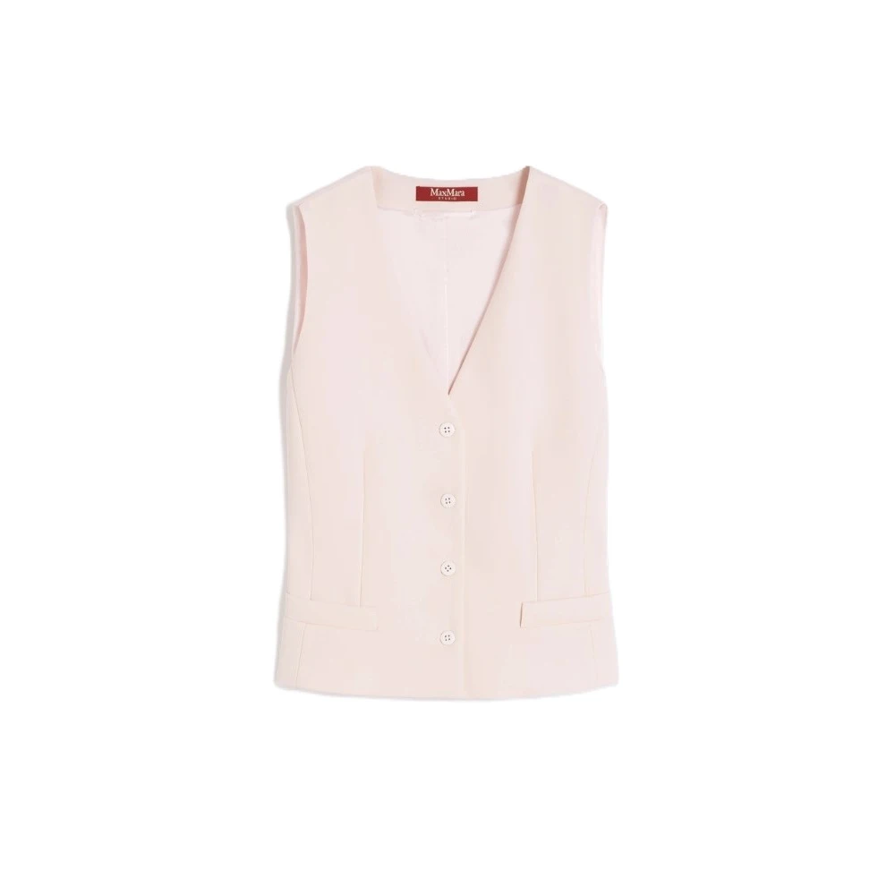 Max Mara Studio Women's Pink Mstmadia Vest - Waistcoats - 2XS - Jackets