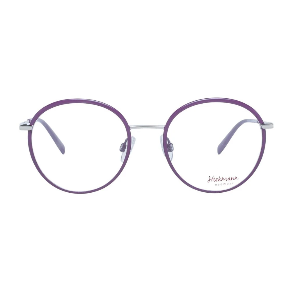 Ana Hickmann Paarse Metalen Ronde Optische Frames met Demo Brillen Purple Dames