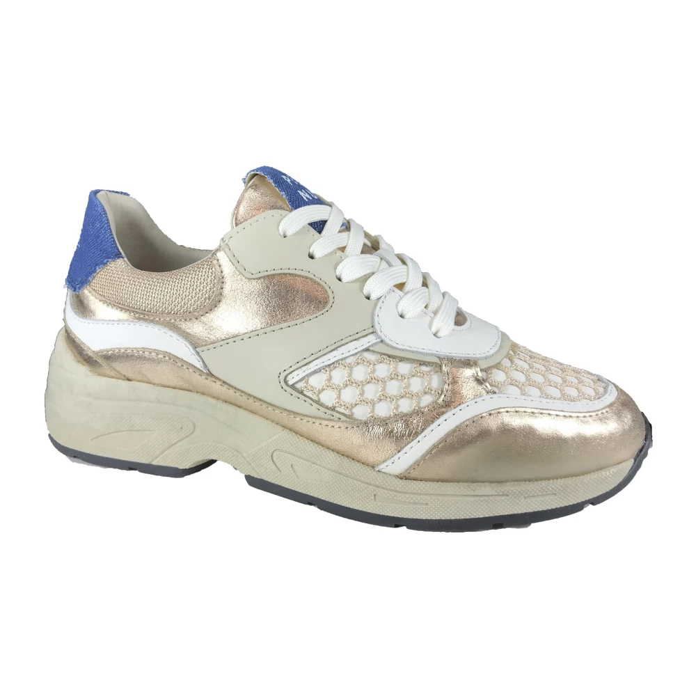 Piedi Nudi Casual Sneaker Schoenen Dames Schoenen Beige