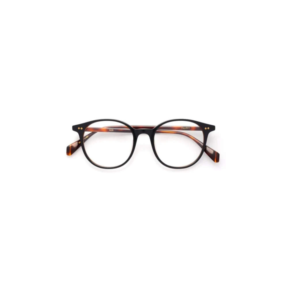 Kaleos Moderne Zwarte Zonnebril Brown Unisex
