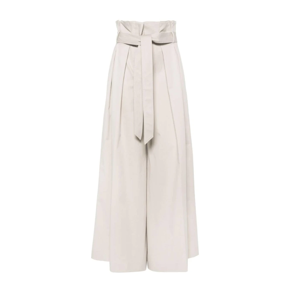 Moschino Wide Trousers Beige Dames