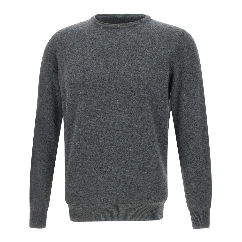 Kangra Kasjmier Crew Neck Sweater Grijs Gray Heren